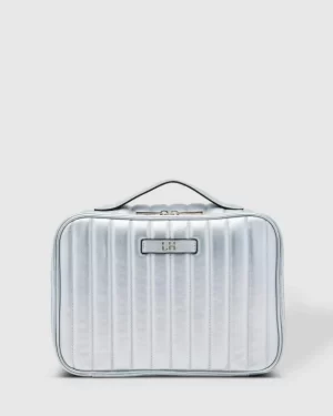 Maggie Hanging Toiletry Case - Pearl Silver | Louenhide