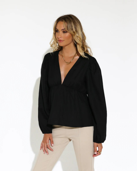 Florence Top - Black | Madison the Label