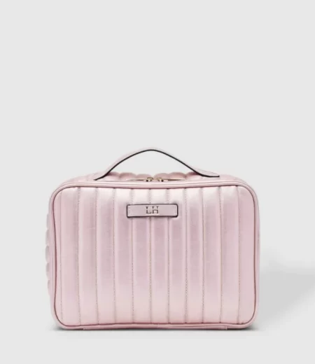Maggie Hanging Toiletry Case - Pearl Pink | Louenhide