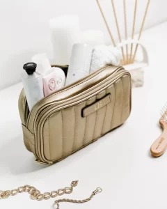 Rosie Cosmetic Case - Champagne | Louenhide