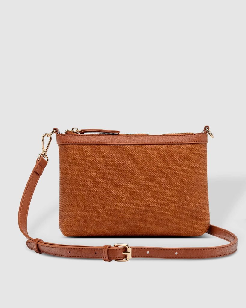 Carina Crossbody Bag Tan Louenhide Melrose & Co.