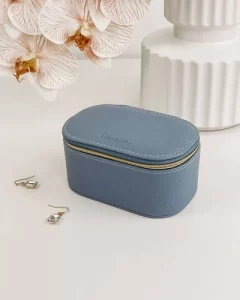 Olive Jewelry Case - Wedgewood Blue | Louenhide