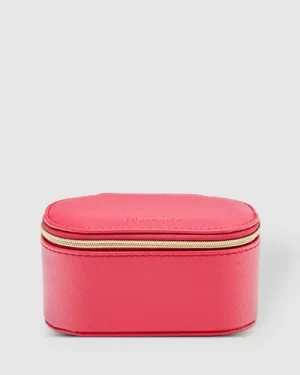 Olive Jewelry Case - Raspberry | Louenhide