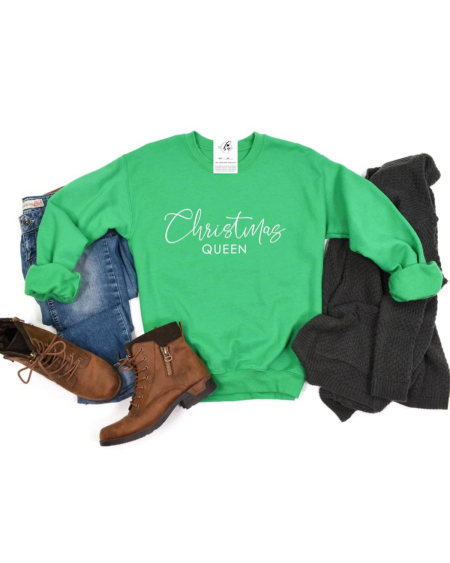 Christmas Queen Crewneck Sweater | Blonde Ambition