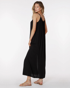 Slit Hem Maxi Dress - Black | Bobi