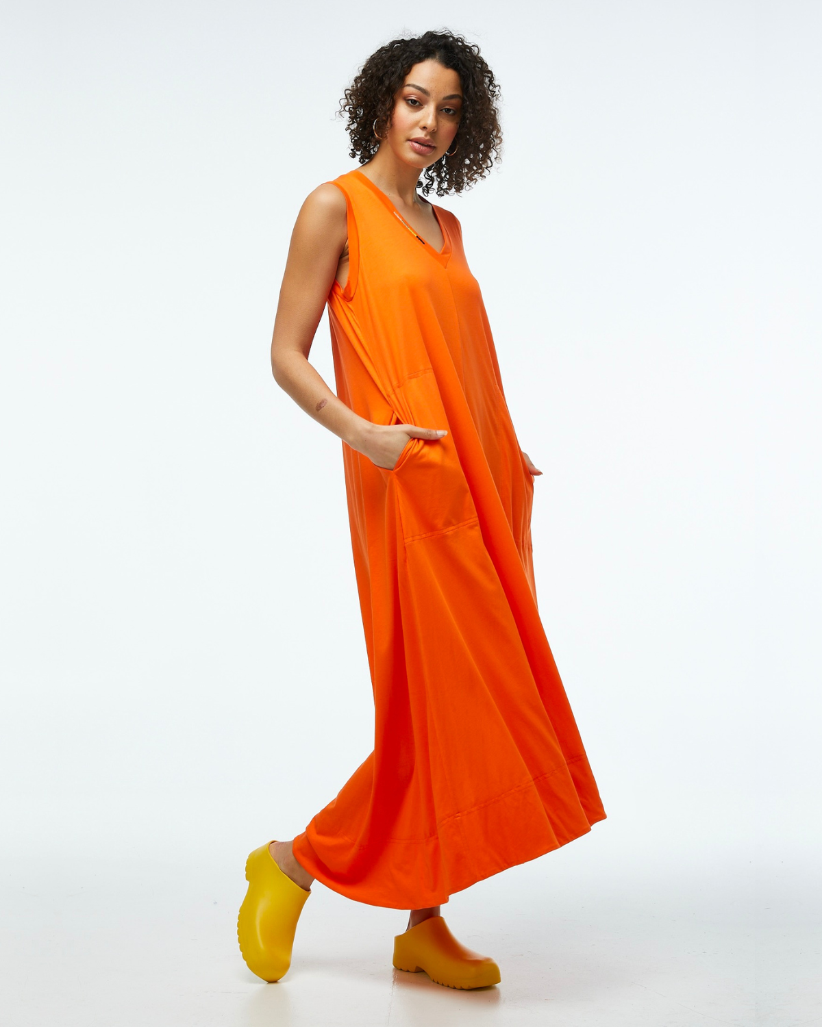 Maxi T-Dress - Orange | Zaket & Plover
