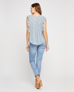 Leona Top - Pacific Ditsy | Gentle Fawn