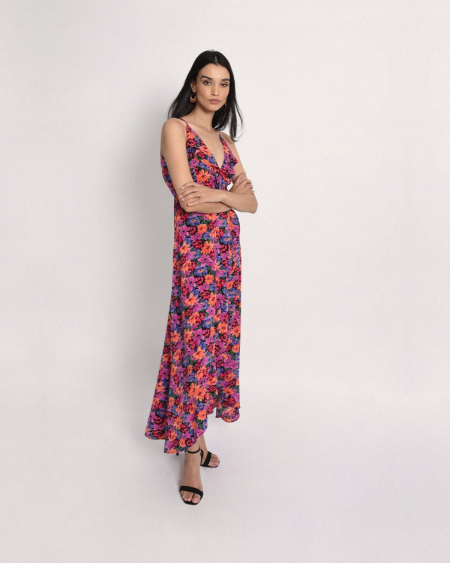Backless Long Dress - Purple Zoe | Lili Sidonio