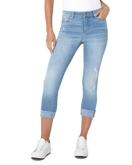 Charlie Crop Skinny with Wide Rolled Cuff - Riverton | Liverpool