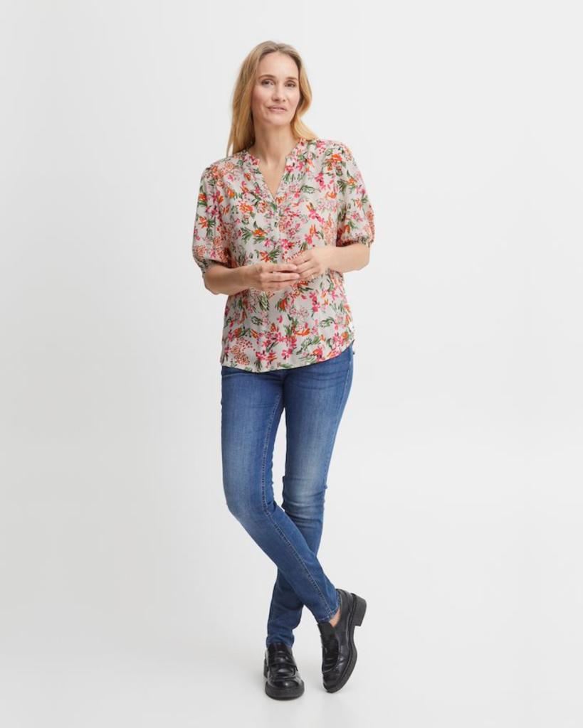 Short Sleeve Blouse - Firecracker | Fransa