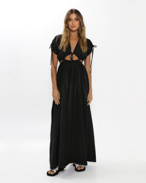 Marilyn Maxi Dress - Black | Madison the Label