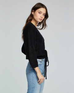 Rachel Sweater - Black | Saltwater Luxe