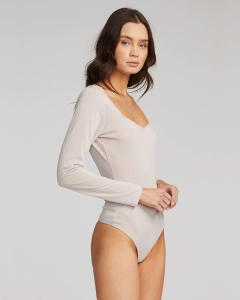 Long Sleeve Bodysuit - Nude | Saltwater Luxe