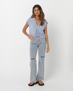 Gracie Top - Powder Blue | Madison the Label