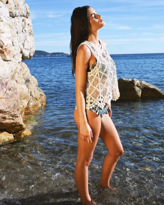 Knit Top - Light Beige | Molly Bracken