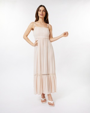 Back Tie Dress - Peach | Esqualo