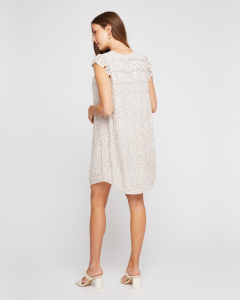 Watson Mini Dress - White Sprig | Gentle Fawn