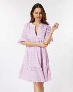 Seersucker Dress - Violet | Esqualo