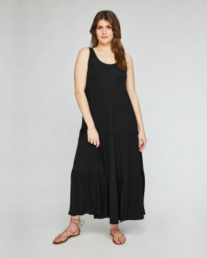 Axel Maxi Dress - Black | Gentle Fawn
