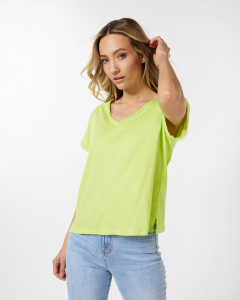 V-Neck T-Shirt - Lime | Esqualo