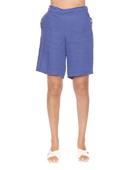 Button Detail Shorts - Iris | Sorella