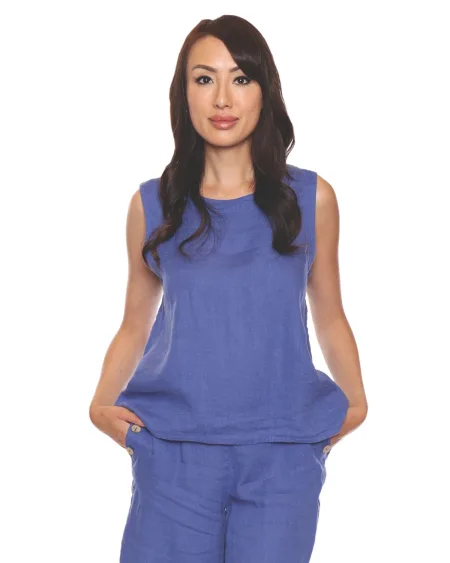 Sleeveless Top - Blue | Sorella